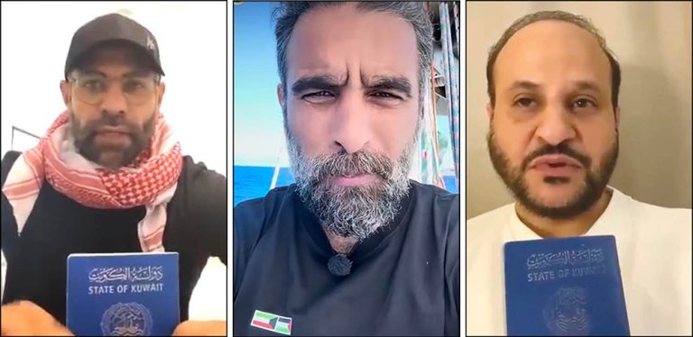 المواطنون الثلاثة المفرج عنهم ضمن «أسطول الصمود» عادوا إلى البلاد